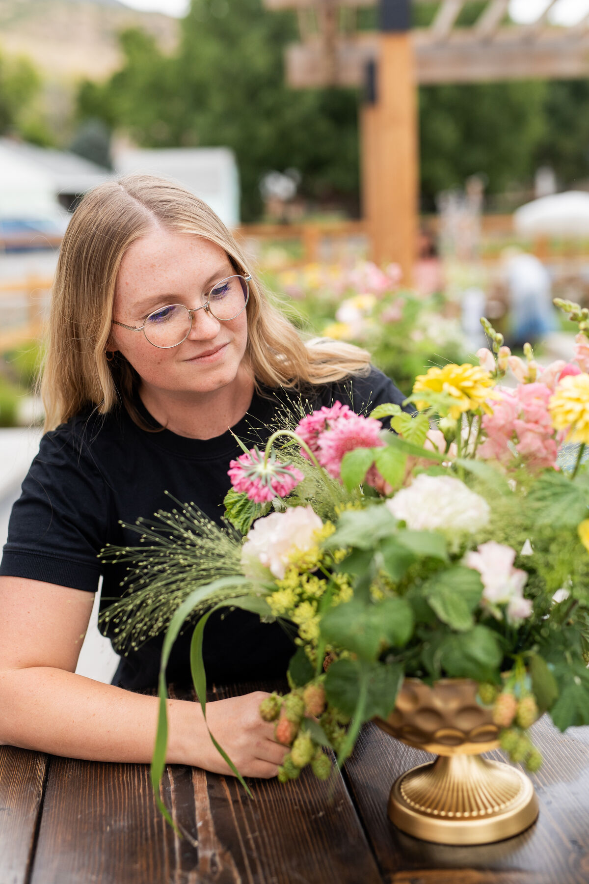 Owner and lead floral designer of Cottage Floral Design, a Utah County wedding florist