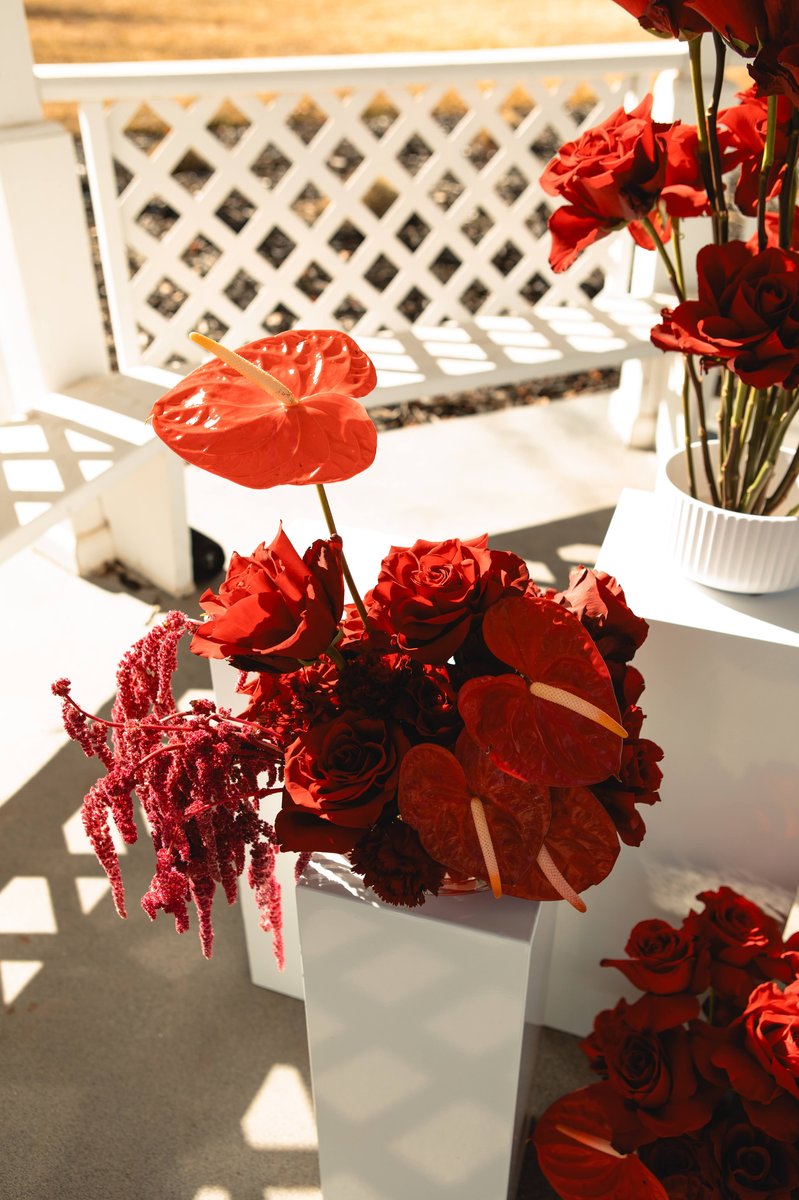Anna + Austin proposal florals